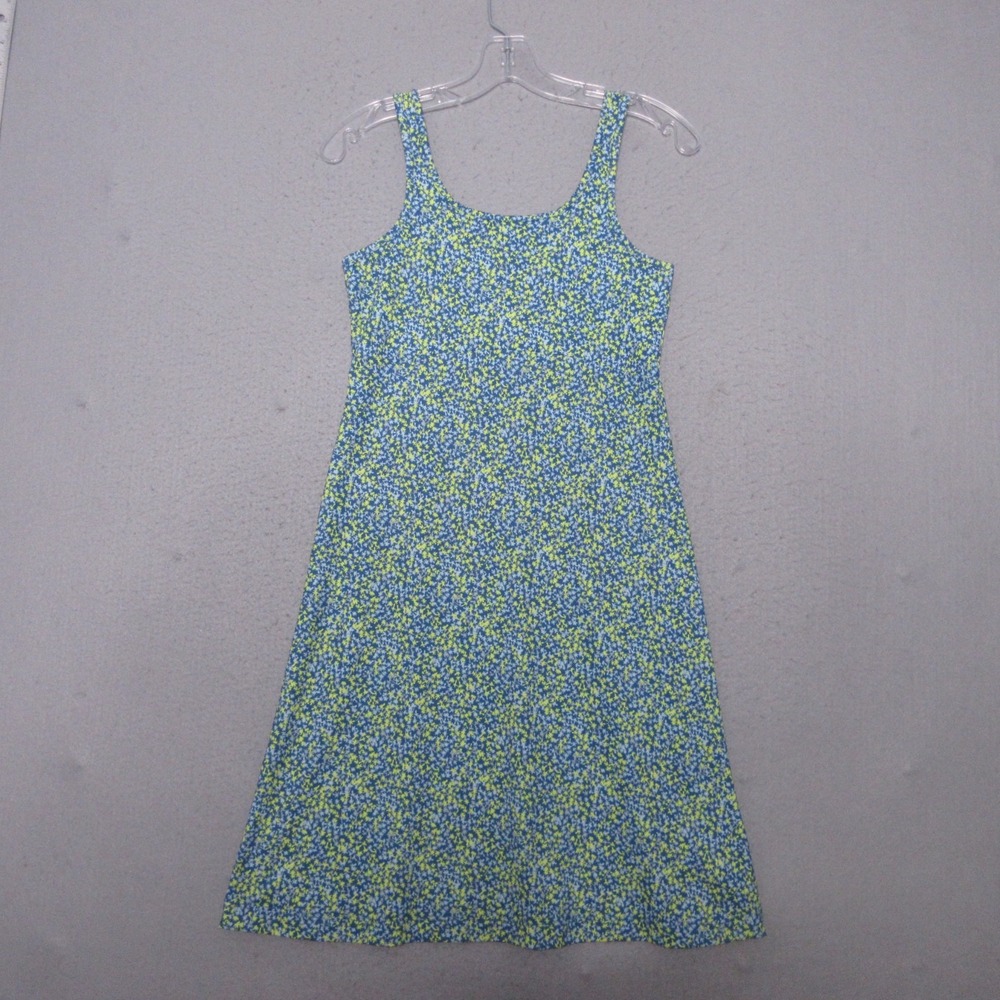 Columbia‎ PFG Omni Freeze Dress XS Blue Green Floral Advanced Cooling Outdoor